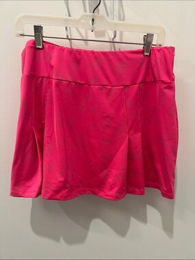Women's Pink Tennis Skirt with Subtle Geometric Texture